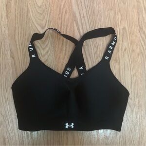 Under Armour Black Sports Bra with Logo Straps